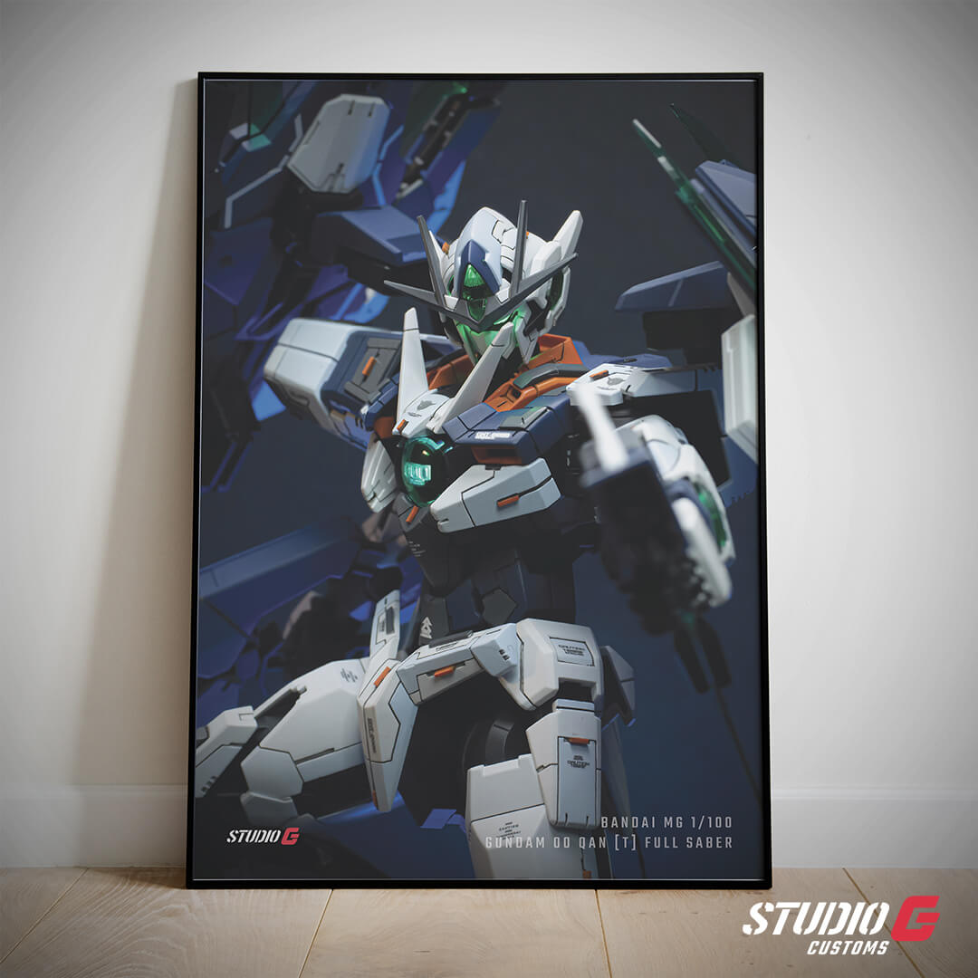 MG 1/100 OO Gundam Qan[T] Full Saber B2 Printable Wallpaper