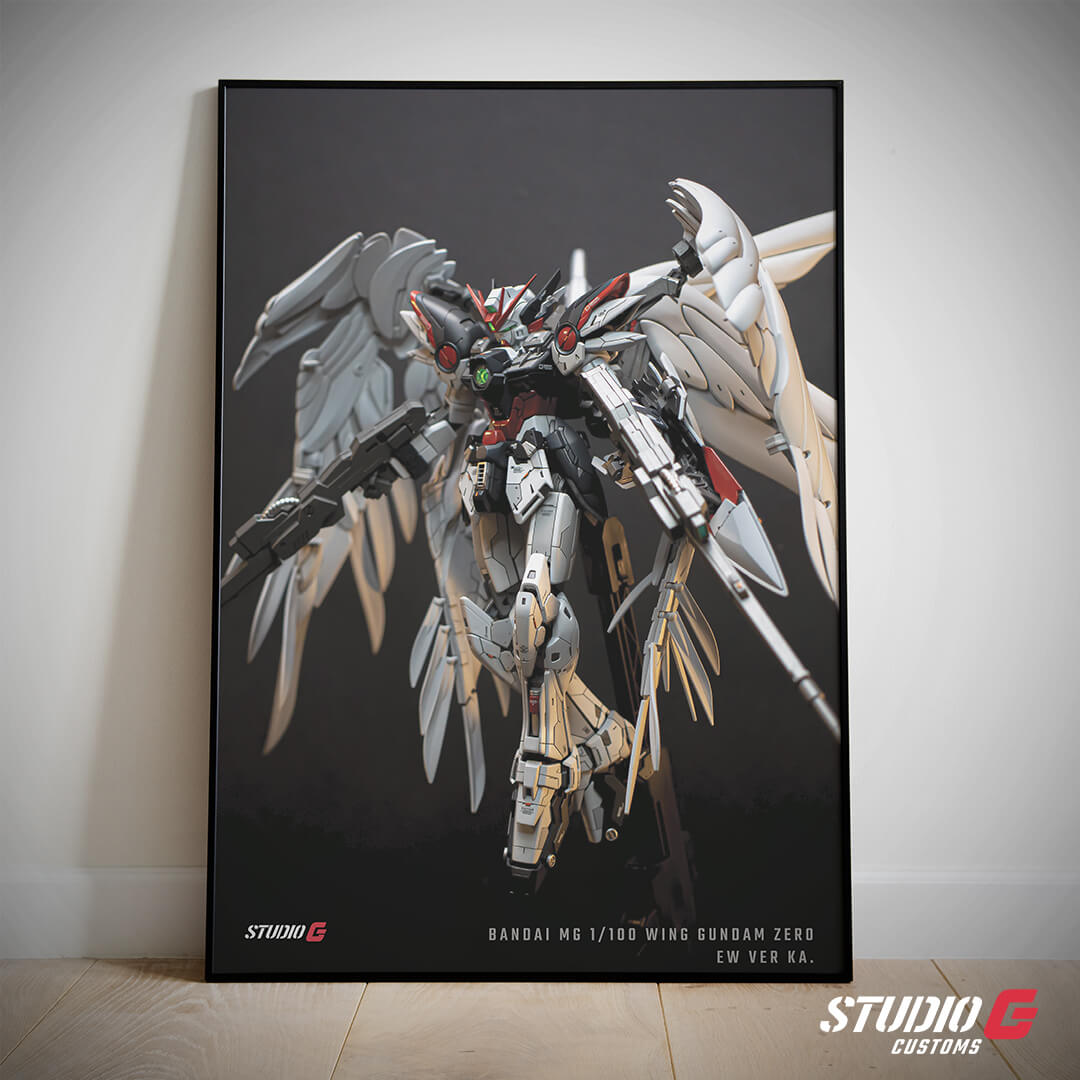 MG 1/100 Wing Gundam Zero EW Ver. Ka B2 Printable Wallpaper